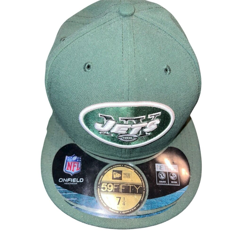 New Era NY Jets NFL Onfield Football 59 Fifty Baseball Cap Hat Embroidered New